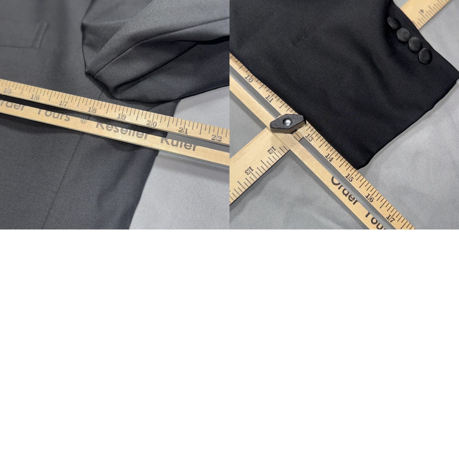 Polo Ralph Lauren Polo Ralph Lauren Tuxedo Jacket Mens 44R Black Wool One-Button Formal Made Italy Jacket/Coat Single-Breasted Notch Lapel Satin Detail Wool Blazer Size US XXL / EU 58 / 5 - 10 Thumbnail