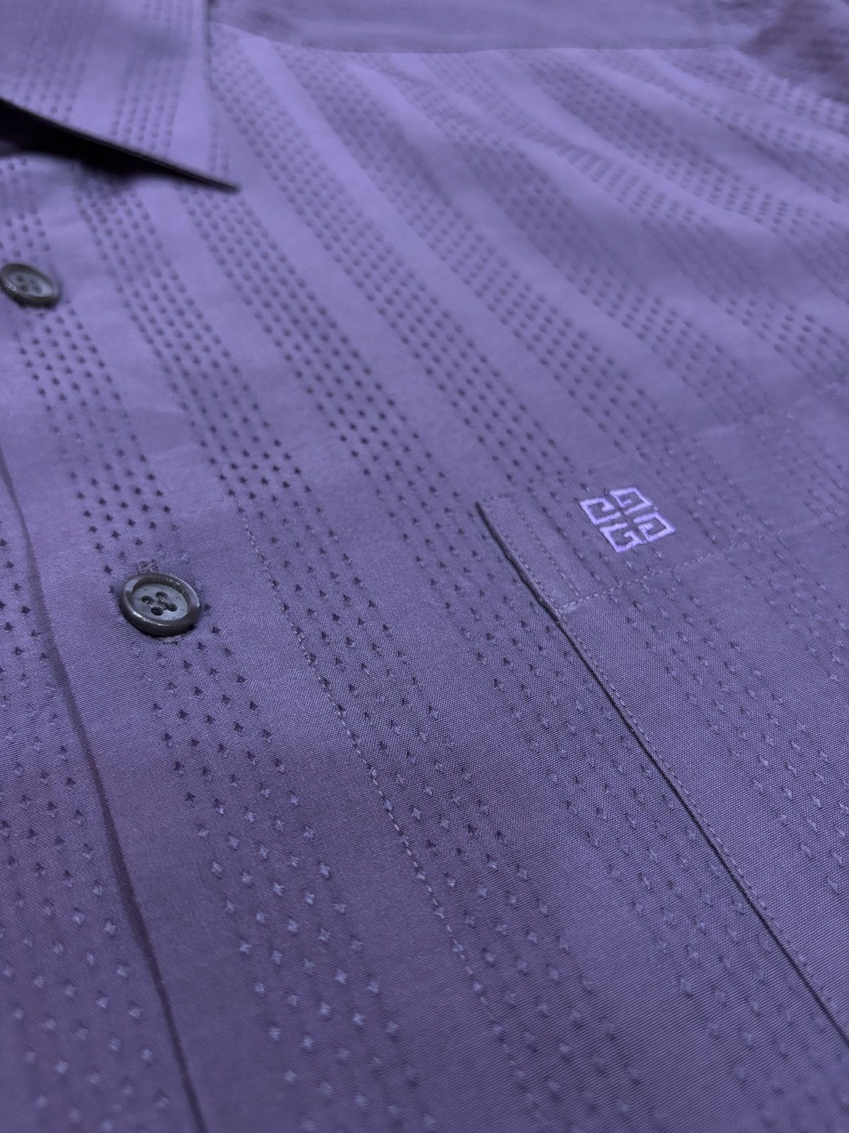 Givenchy × Vintage Givenchy Men Button Up Dot Stripe Long Sleeve Shirt Size US M / EU 48-50 / 2 - 5 Thumbnail