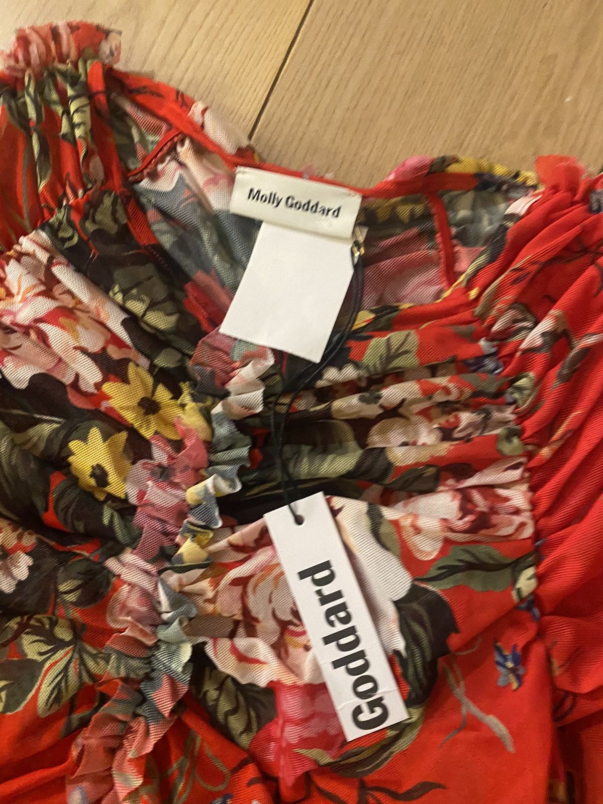 Molly Goddard Molly Goddard floral mesh Yumi blouse sz 8 New NWT Size M / US 6-8 / IT 42-44 - 6 Thumbnail