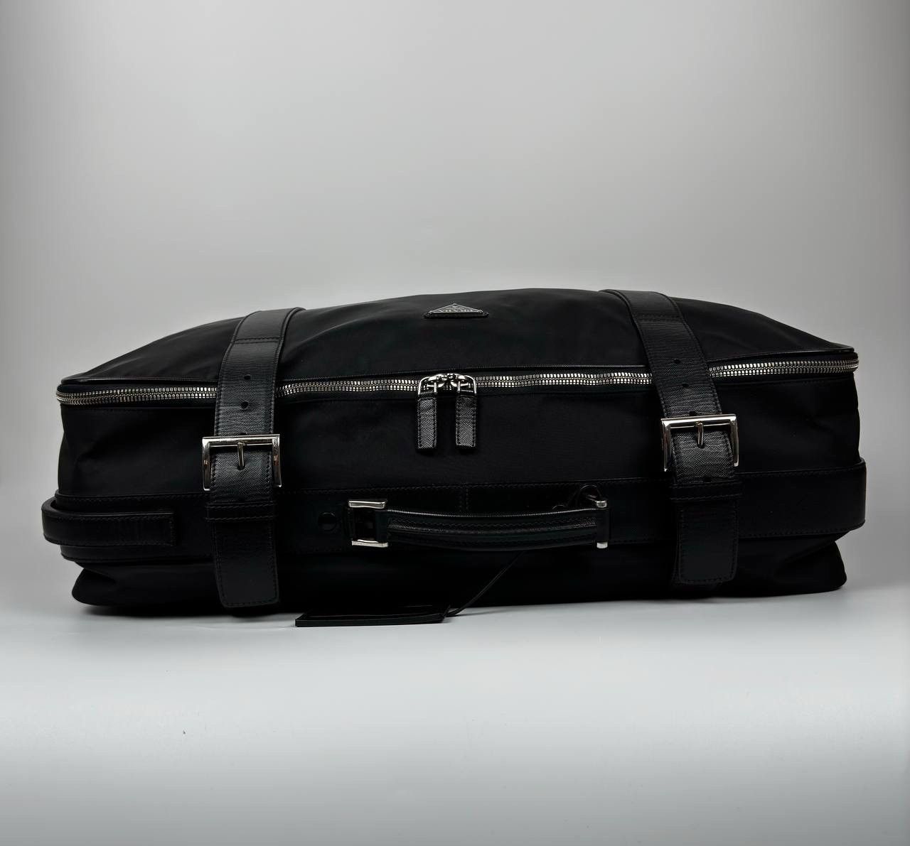 Prada Prada Saffiano Black Nylon Luggage Bag Size ONE SIZE - 4 Thumbnail