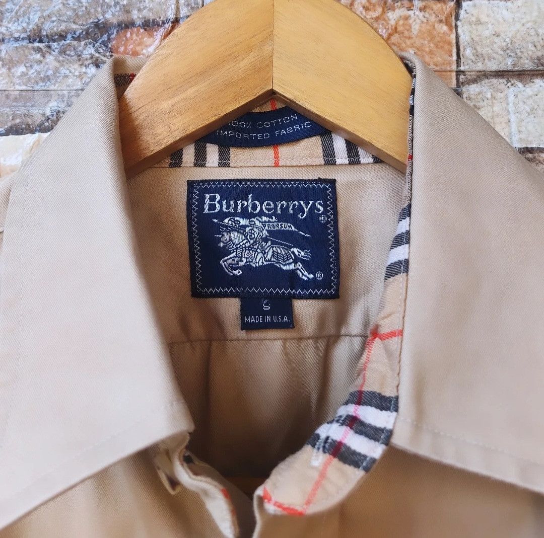 Burberry Vtg Burberry Work Shirt Long Sleeve Size US L / EU 52-54 / 3 - 8 Thumbnail