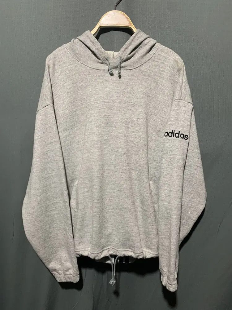 Adidas Vintage adidas back stripes pullover boxy hoodie Size US M / EU 48-50 / 2 - 7 Thumbnail