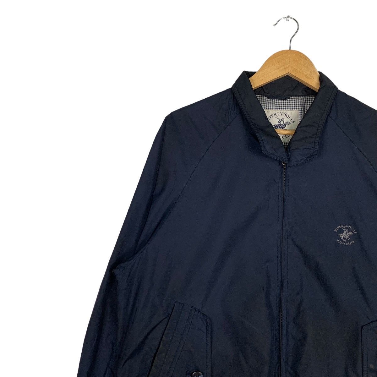 Japanese Brand POLO CLUB Blue Casual Bomber Jacket #1027-C46 Size US L / EU 52-54 / 3 - 6 Thumbnail