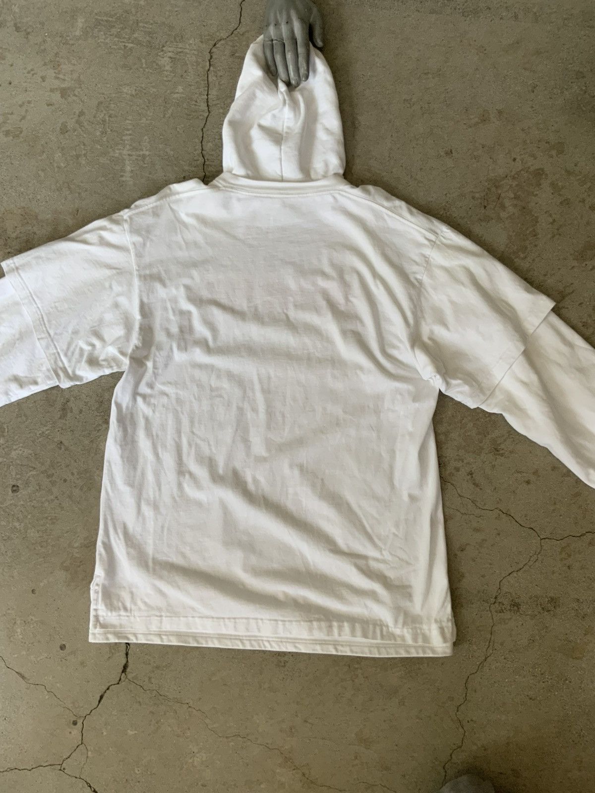 Balenciaga BALENCIAGA OVERSIZED LOGO LAYERED SHIRT HOODIE Size US M / EU 48-50 / 2 - 2 Thumbnail