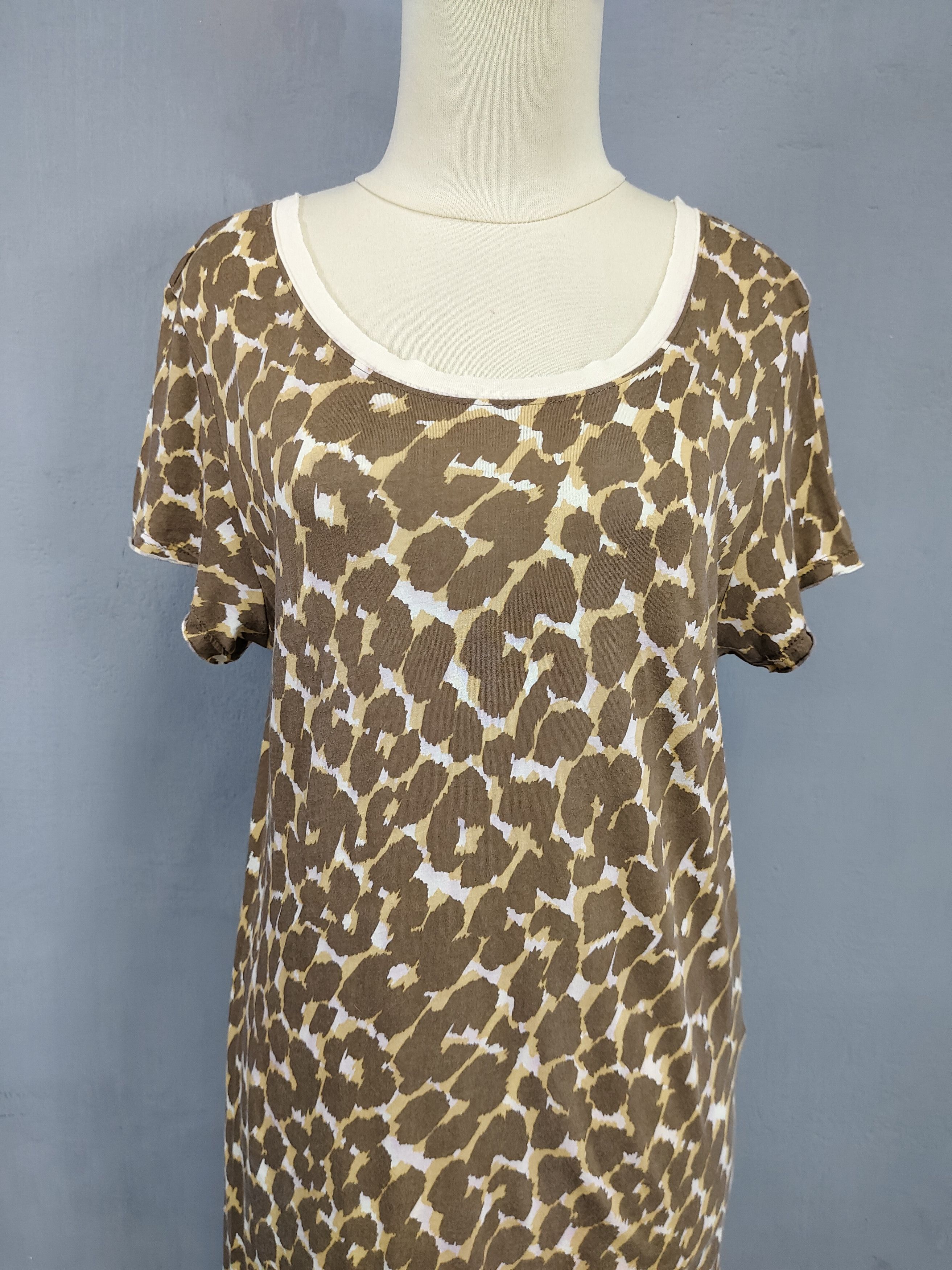 Marc by Marc Jacobs 2000s M.J- Leopard Print Glam Indie Sleaze Grunge Tshirt Size L / US 10 / IT 46 - 3 Thumbnail
