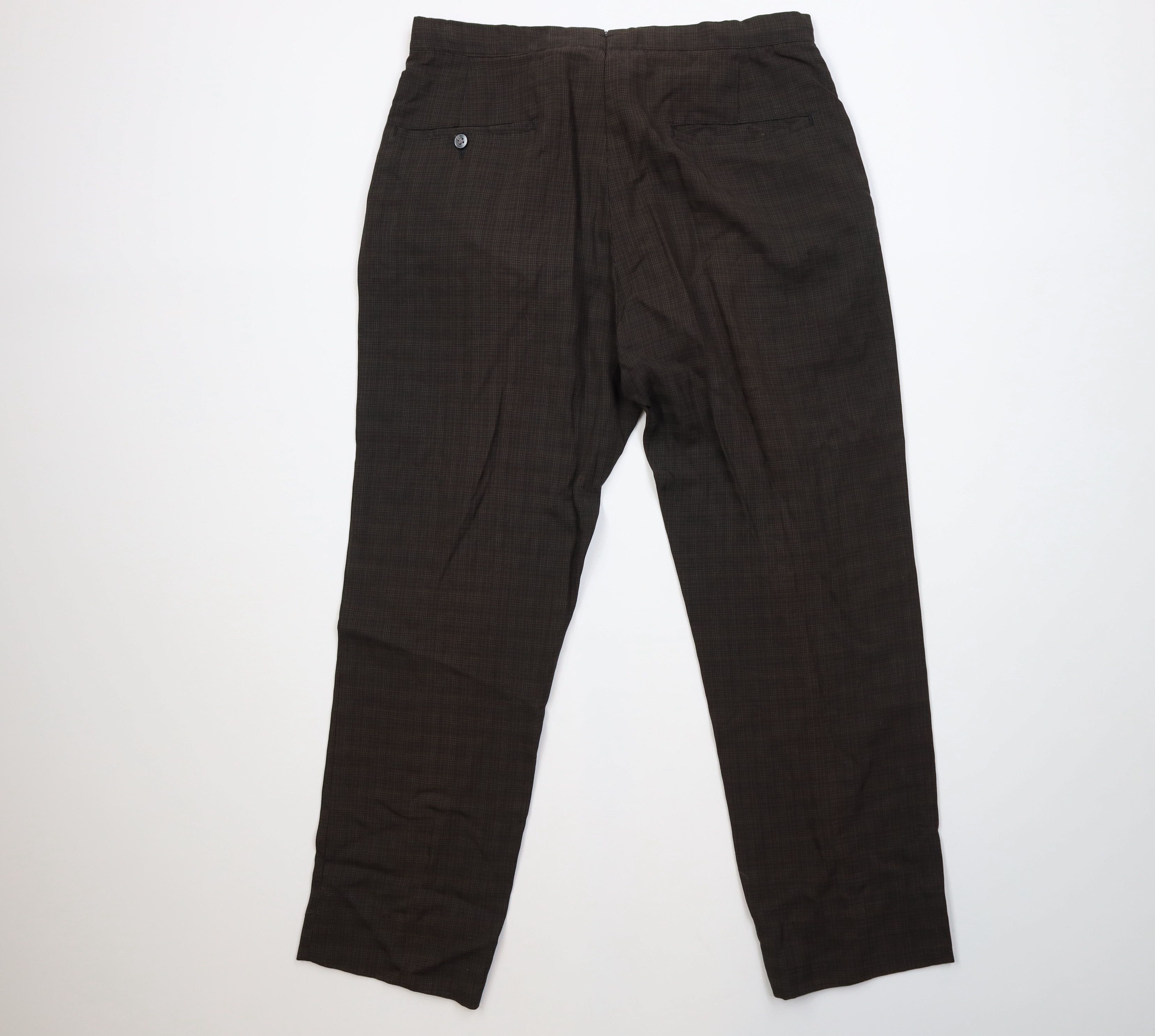 Vintage Vintage 50s Streetwear Rayon Gabardine Chino Pants Plaid Size US 32 / EU 48 - 9 Thumbnail