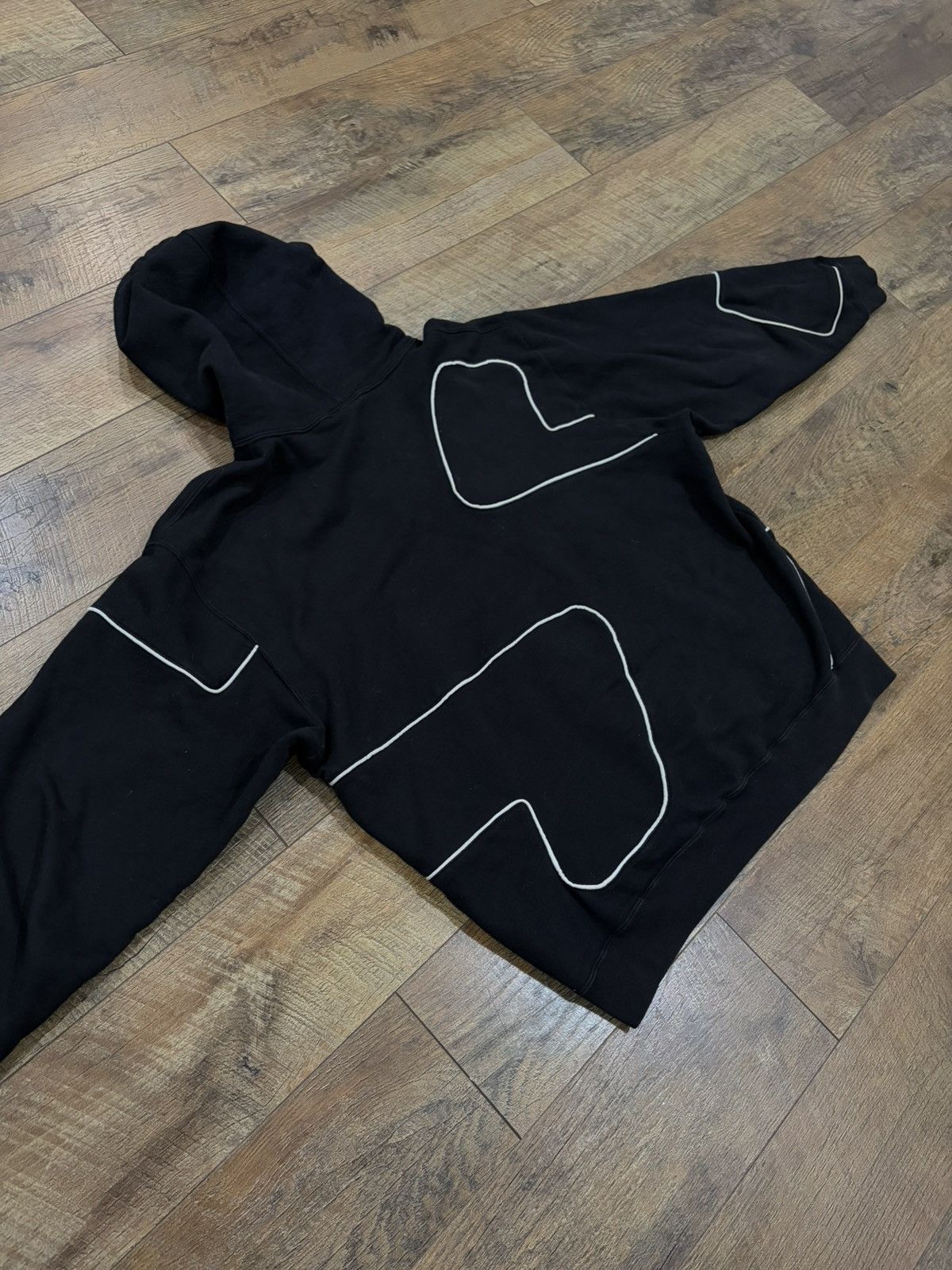 Supreme Supreme Big S Embroidered Hoodie Black White Large Size US L / EU 52-54 / 3 - 2 Thumbnail