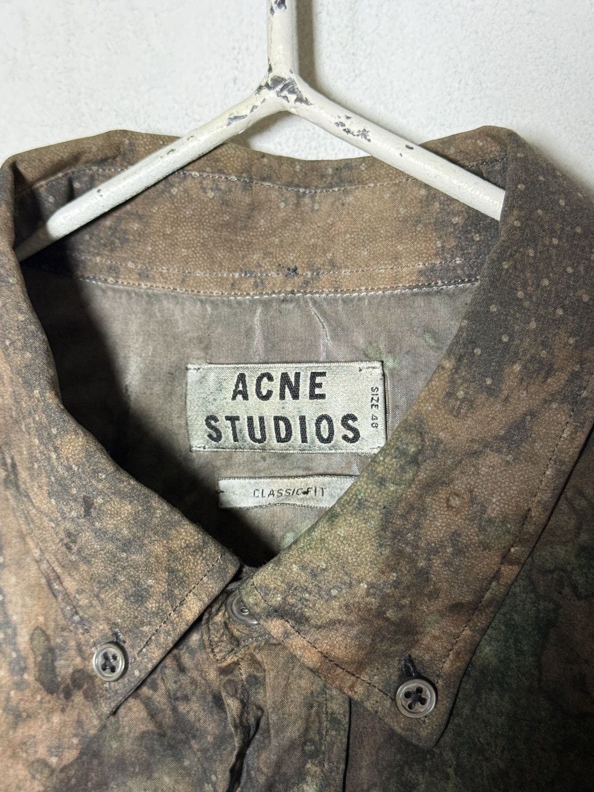 Acne Studios acne 1of1 dyed painters shirt Size US M / EU 48-50 / 2 - 7 Thumbnail