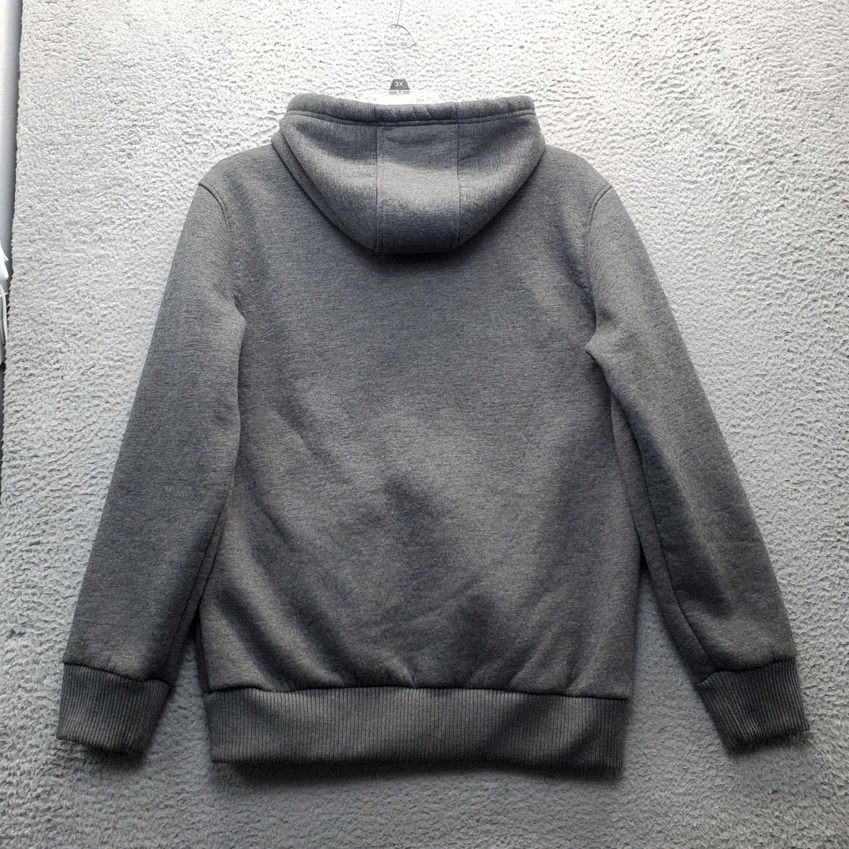 Vintage Q-Active Hoodie Mens L Gray Sherpa Lined Full Zip Pocket Drawstring Size US L / EU 52-54 / 3 - 2 Thumbnail