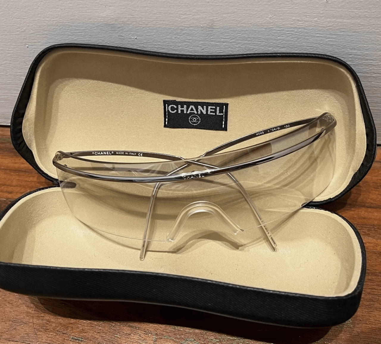 Chanel × Vintage CHANEL Sunglasses 4044 Mask Visor Rimless Ski Shield 4033 Size ONE SIZE - 2 Thumbnail