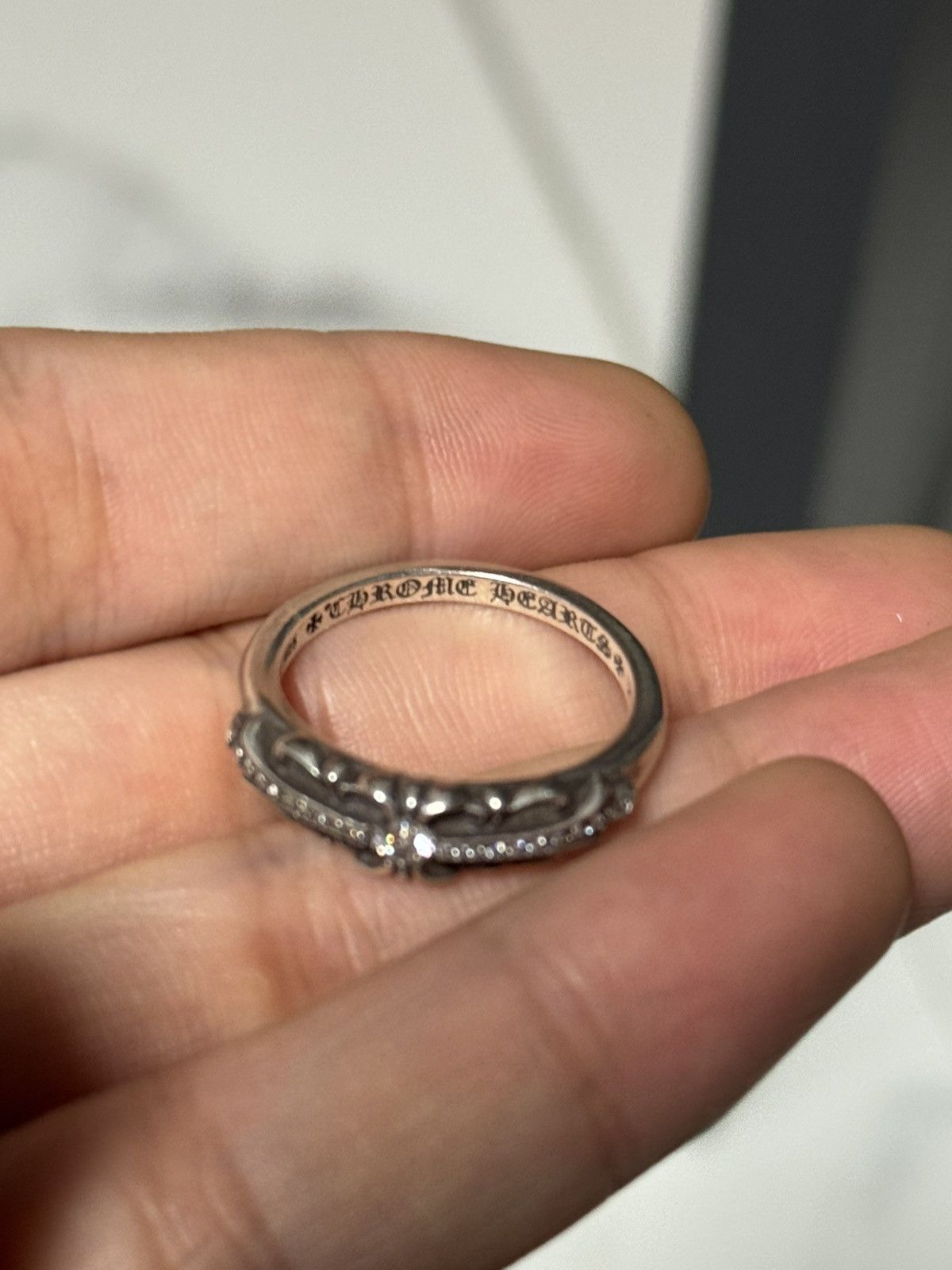 Chrome Hearts Chrome hearts factory set pave mini floral ring Size ONE SIZE - 19 Thumbnail