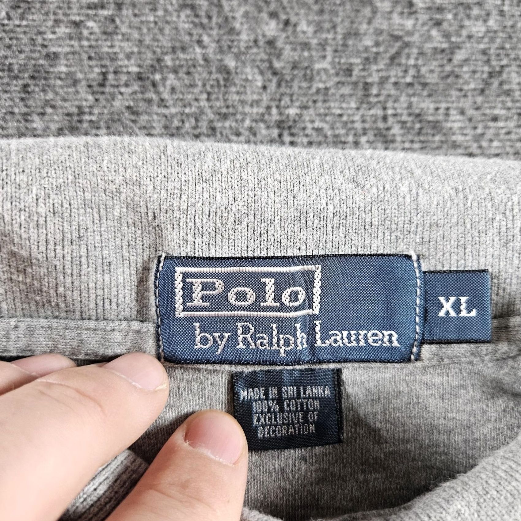 Polo Ralph Lauren Polo by Ralph Lauren Polo Shirt Mens XL Gray Cotton Knit Short Sleeve Casual Size US XL / EU 56 / 4 - 4 Thumbnail