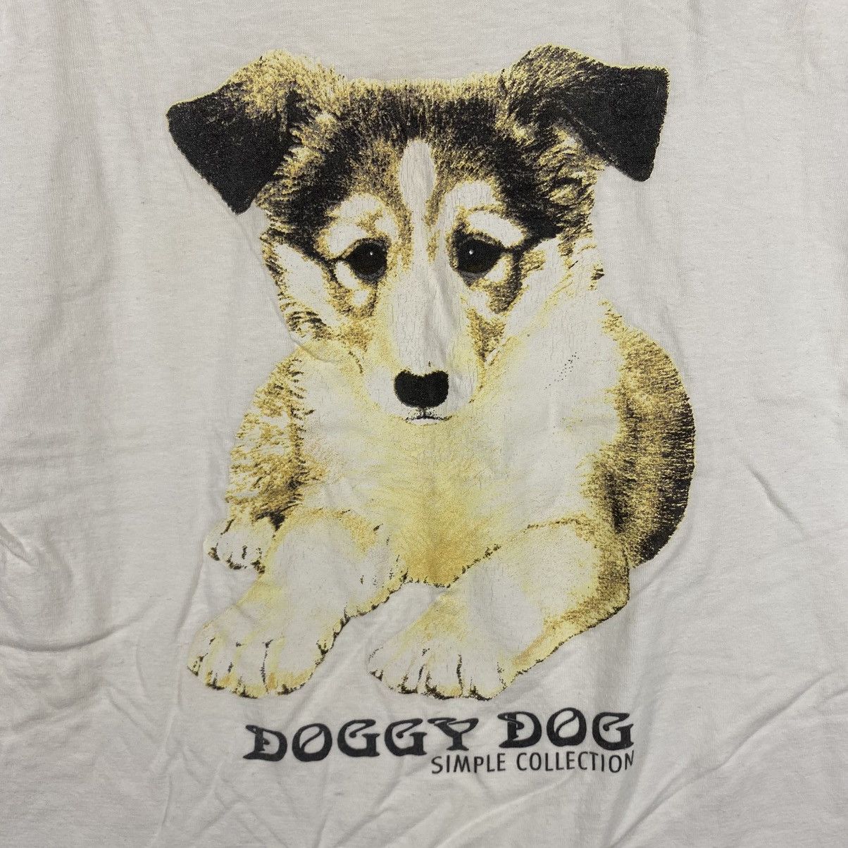 Vintage Vintage 90's DOGGY DOG Simple Collection Graphic Tee Shirt Size US M / EU 48-50 / 2 - 2 Thumbnail