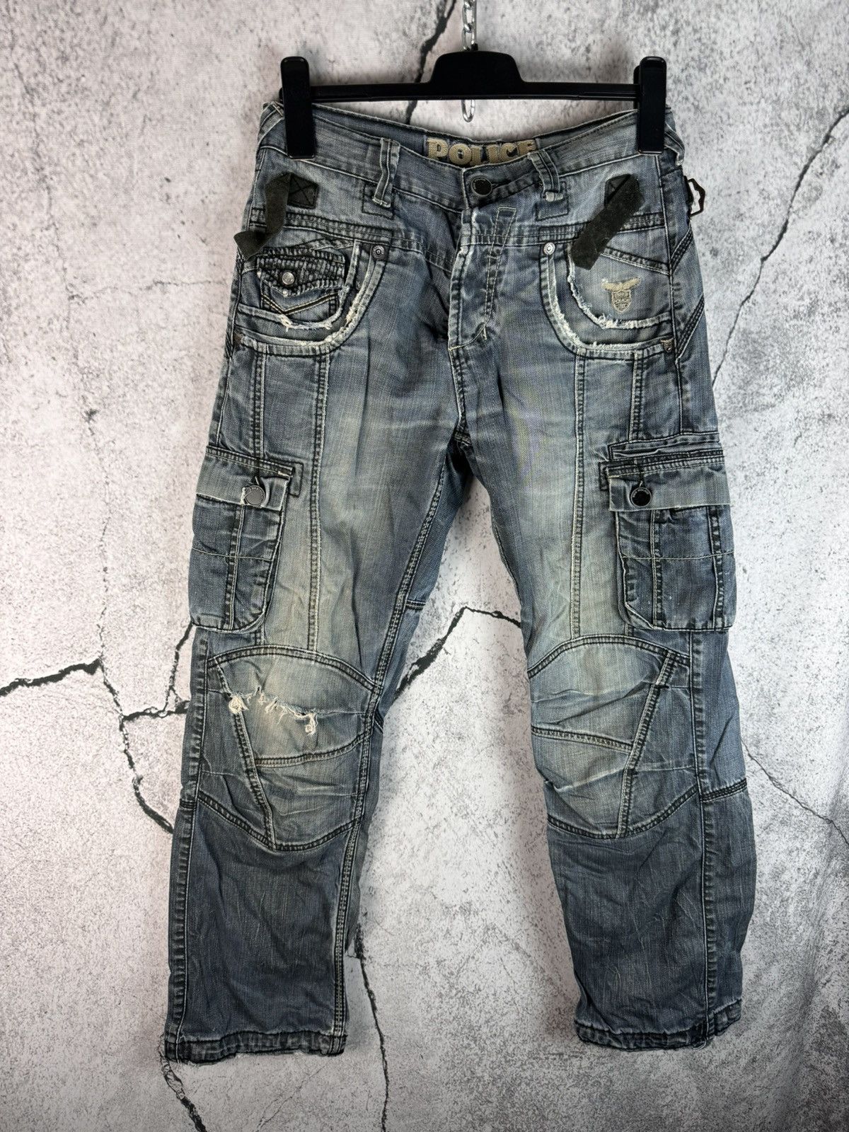 Japanese Brand Multipocket 883 Police Denim Pant AvantGarde Japanese Size US 30 / EU 46 - 2 Thumbnail