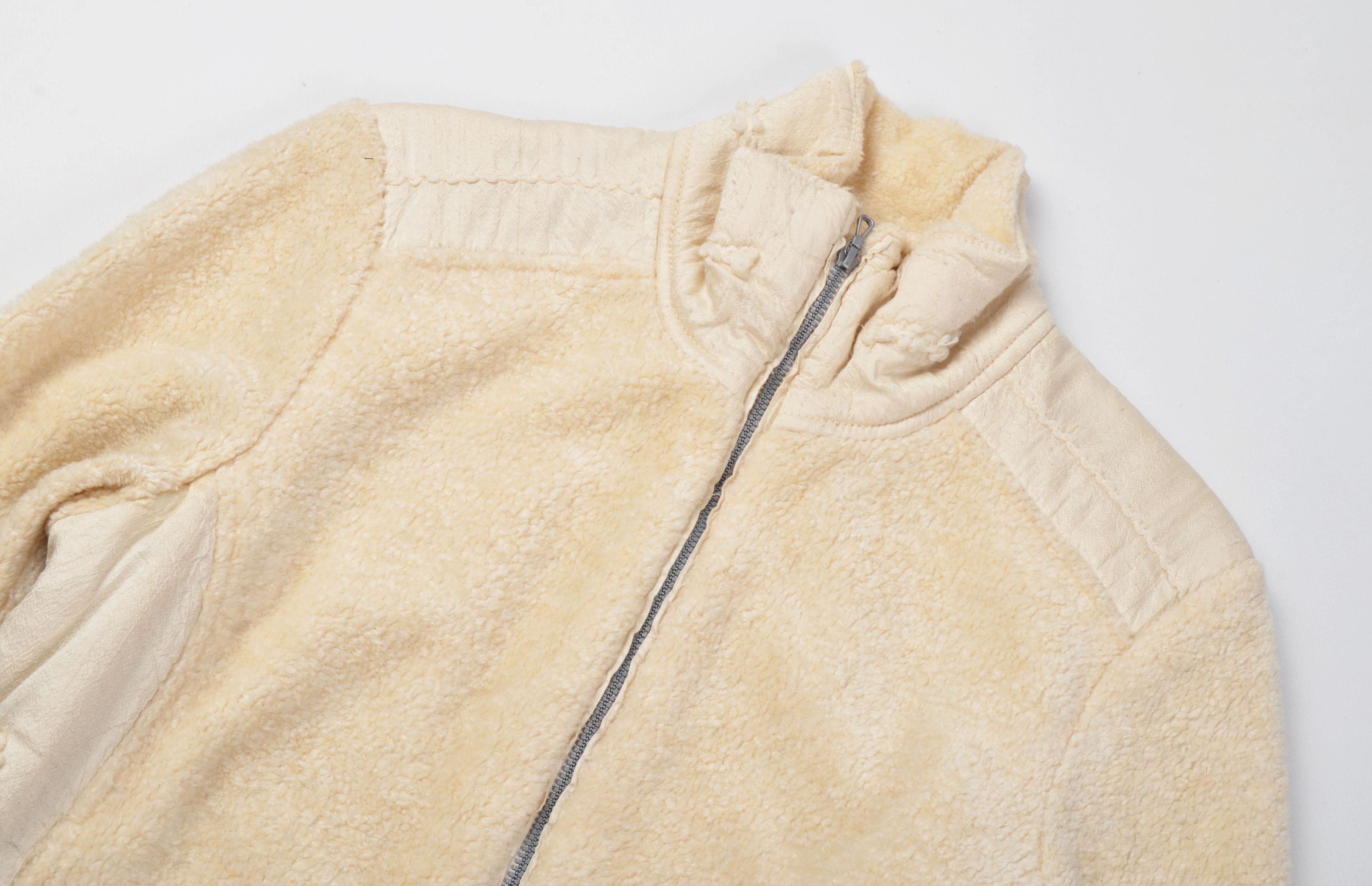 Vintage Vintage Nile Atelier Cream Warm Fleece Jacket Size S / US 4 / IT 40 - 2 Thumbnail
