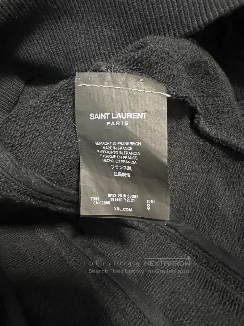 Saint Laurent Paris Saint Laurent Paris Sweatshirt Size US S / EU 44-46 / 1 - 8 Thumbnail