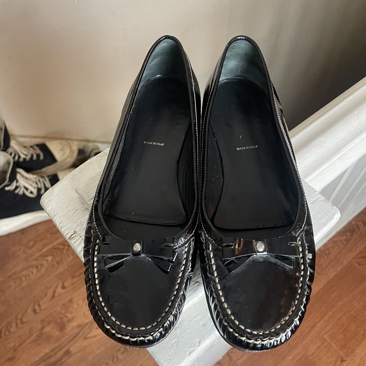 Prada Prada patent leather flats Size US 7 / IT 37 - 2 Thumbnail