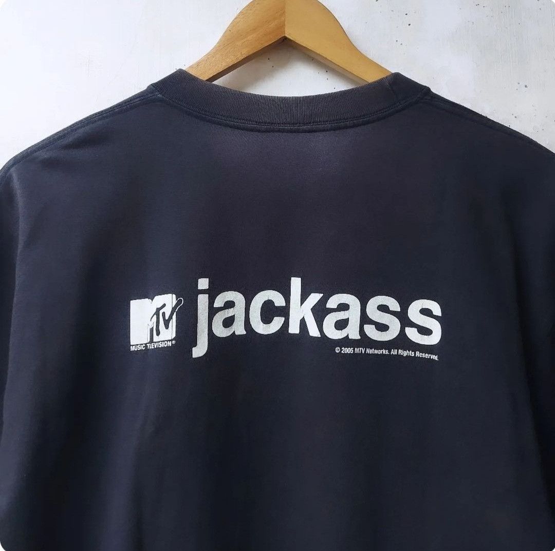 Mtv × Vintage RARE🔥VTG 2005 MTV JACKASS WARNING TSHIRT Size US M / EU 48-50 / 2 - 5 Thumbnail