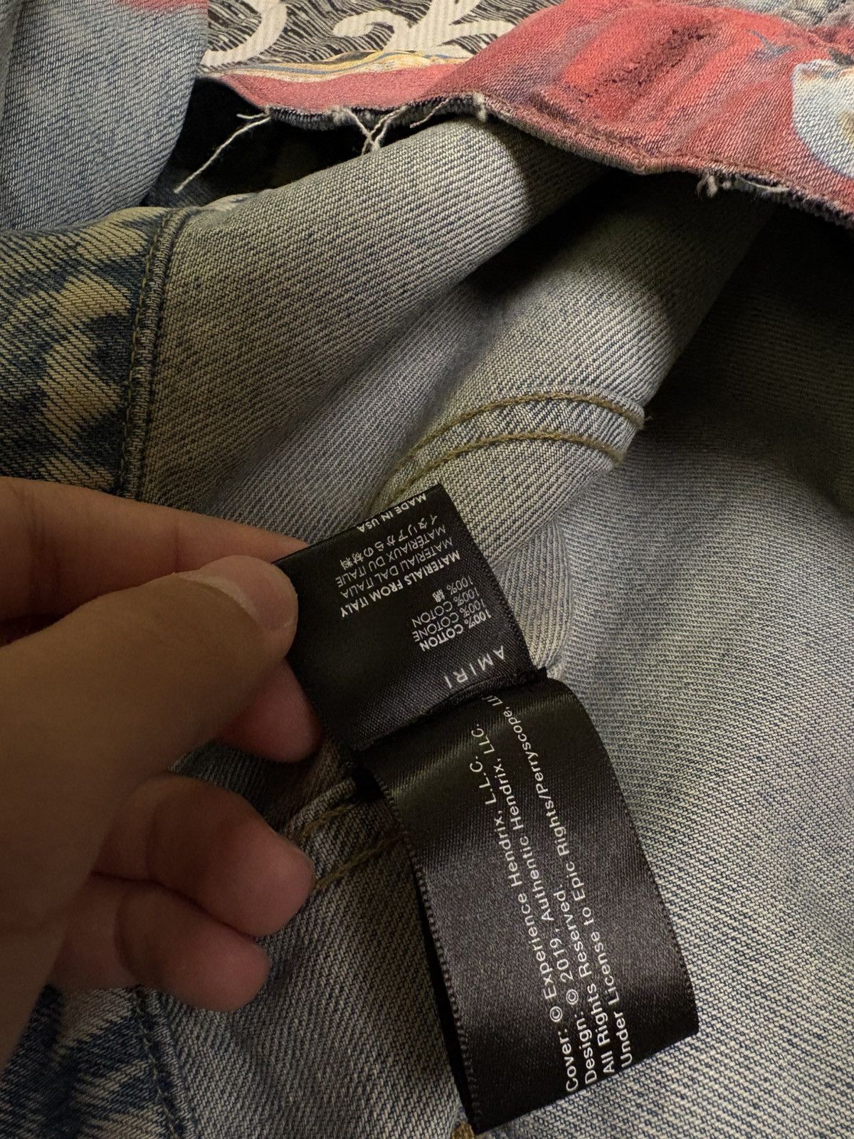 Amiri Amiri Jimi Hendrix Denim Jacket Size US M / EU 48-50 / 2 - 7 Thumbnail