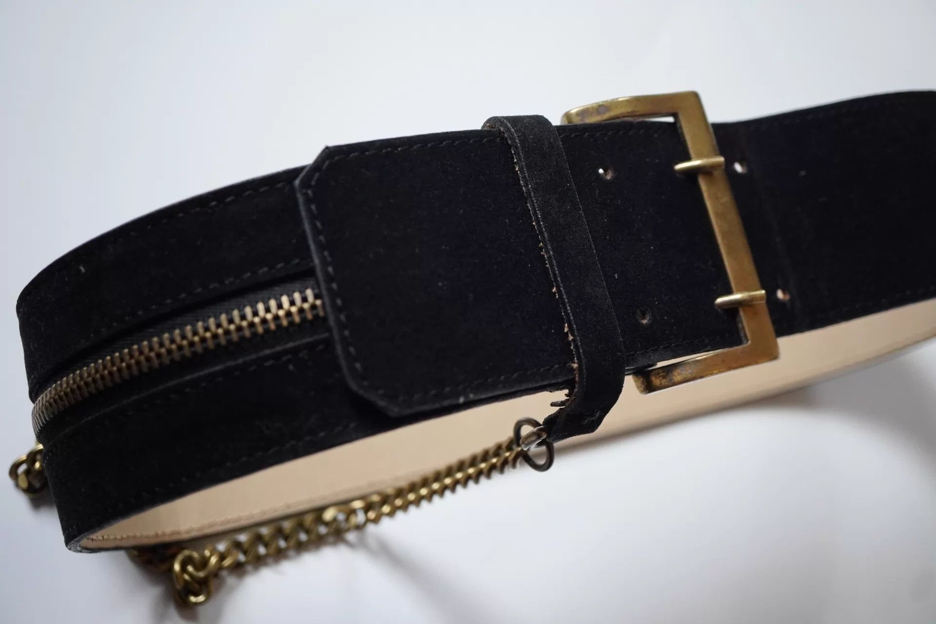 Alexander McQueen McQueen 2000s Calfskin Aged Brass Chain Belt Size ONE SIZE - 3 Thumbnail