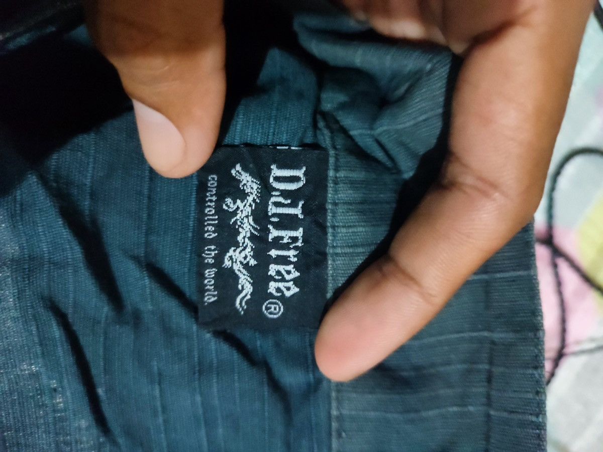 Vintage DJ FREE Dragon Print Kimono Jacket – Black Wrap Style Size US L / EU 52-54 / 3 - 9 Thumbnail