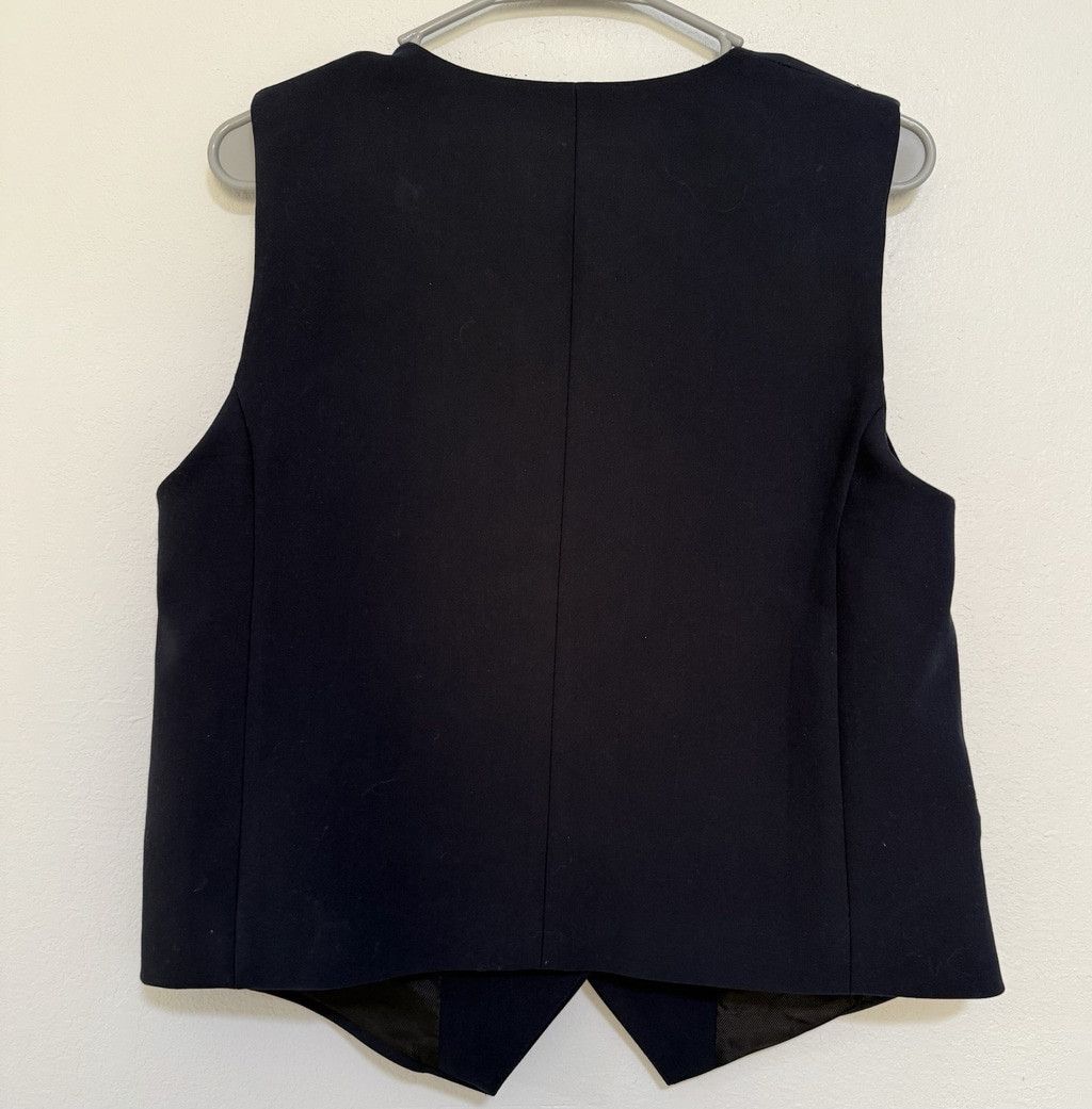 Zara Zara Navy Blue Tailored Short Waistcoat Vest V Neck M NWT Size M / US 6-8 / IT 42-44 - 2 Thumbnail