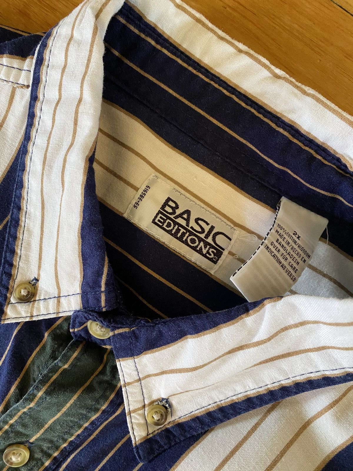 Basic Editions Vintage pinstripe button up XXL Size US XXL / EU 58 / 5 - 4 Thumbnail