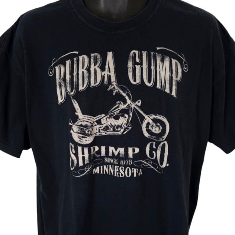 CO Bubba Gump T Shirt Mens XL Black Shrimp Co Minnesota I Ate Some Vintage: No Size US XL / EU 56 / 4 - 2 Thumbnail