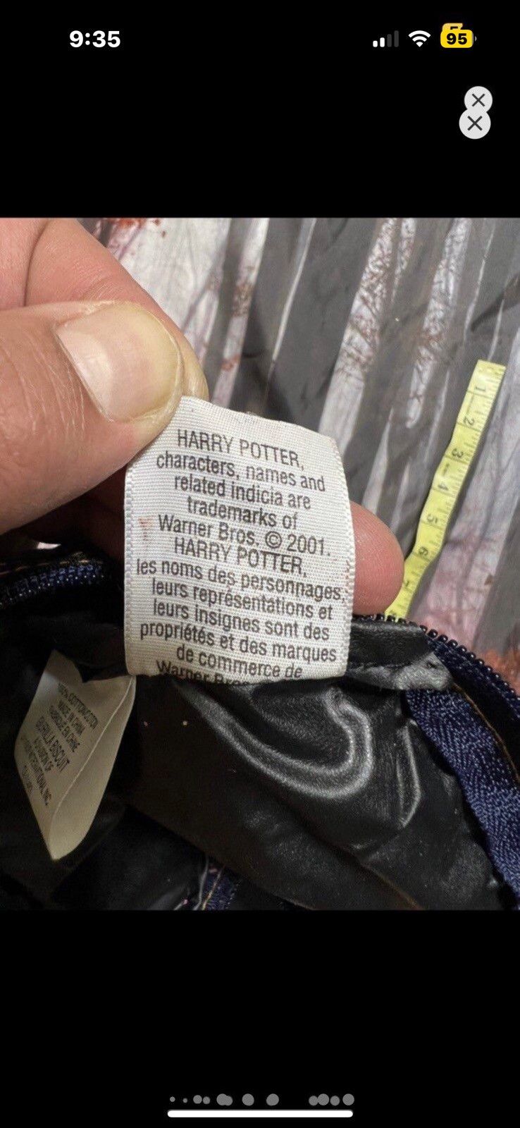 Vintage ***FINAL DROP***RARE 2001 HARRY POTTER LINED MINI WALLET O/S Size ONE SIZE - 10 Thumbnail
