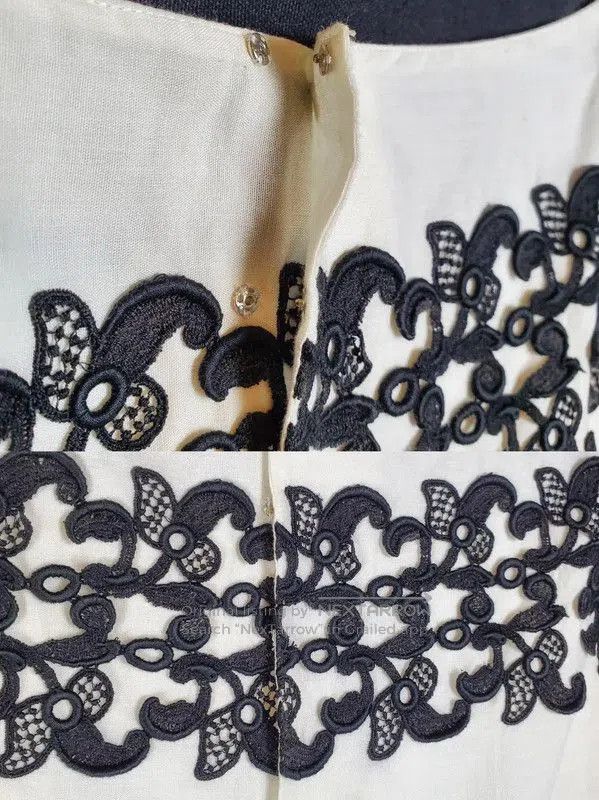 Dior Dior Summer White Cotton Embroidered Short Tee . Size S / US 4 / IT 40 - 7 Thumbnail