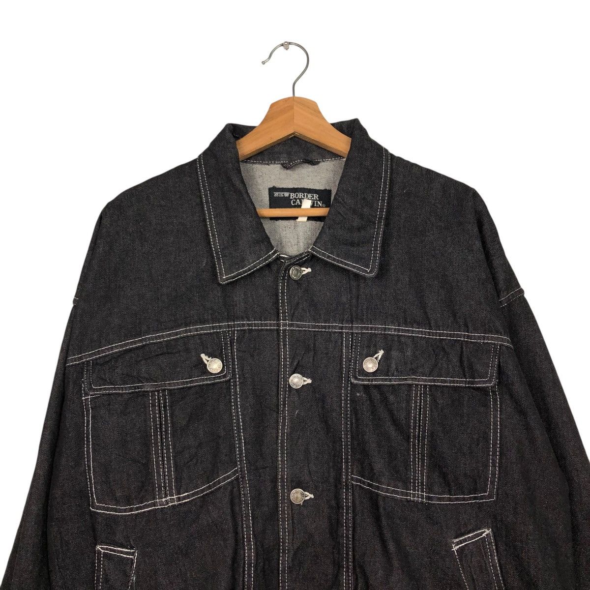 Japanese Brand 🔥VINTAGE CHORE BOMBER JACKET BORDER CARWIN ISSEY MIYAKE Size US M / EU 48-50 / 2 - 5 Thumbnail