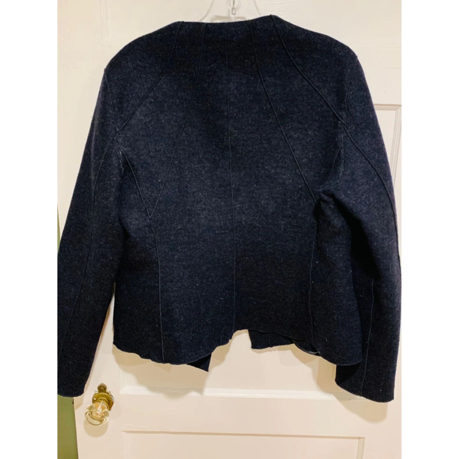 Armani Armani Collezioni M Navy Wool Jacket Front Button Closure Size M / US 6-8 / IT 42-44 - 9 Thumbnail