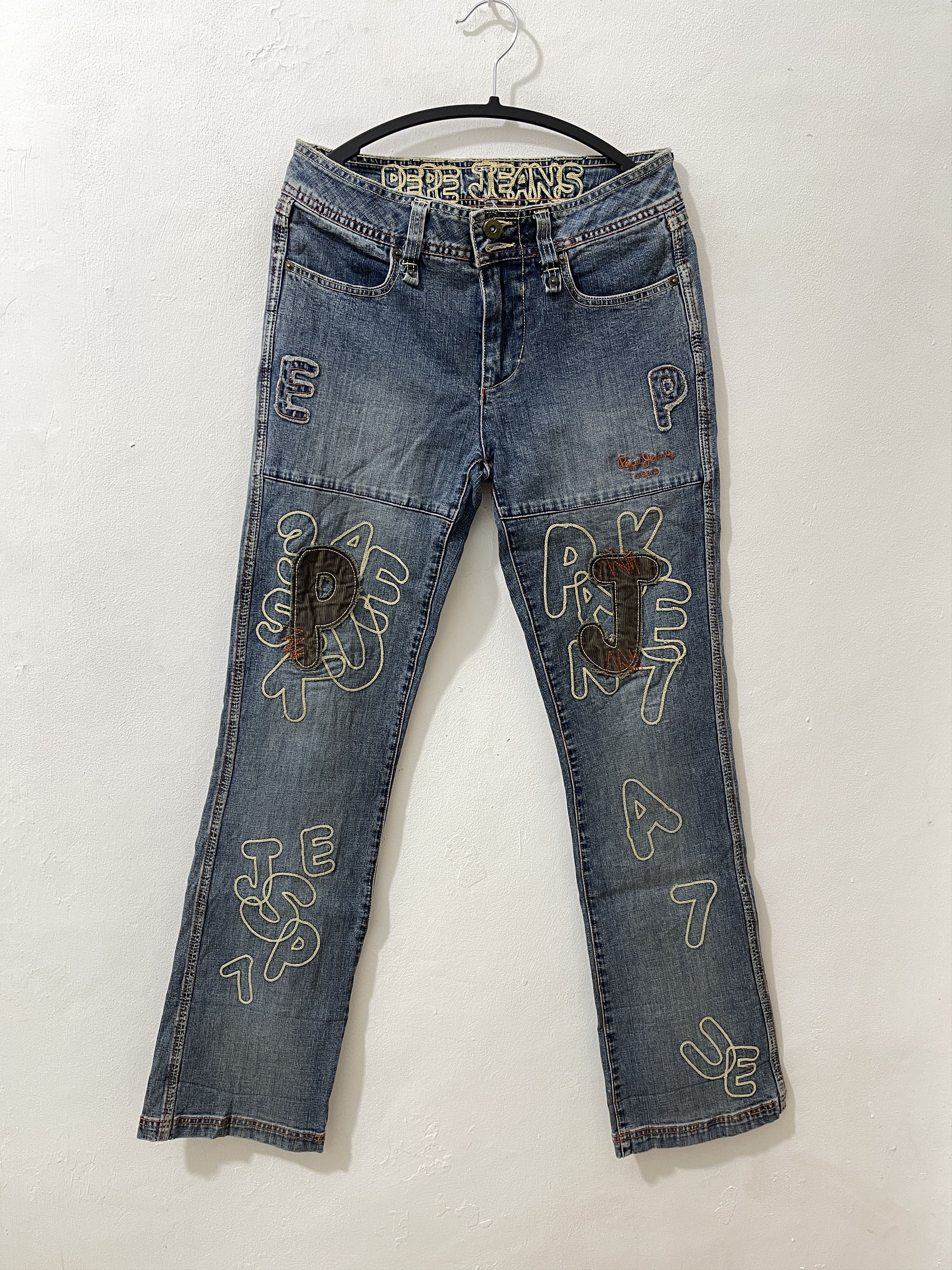 Pepe Jeans Pepe Jeans Archive Y2k Crazy Patchwork Pants Size US 29 - 1 Thumbnail