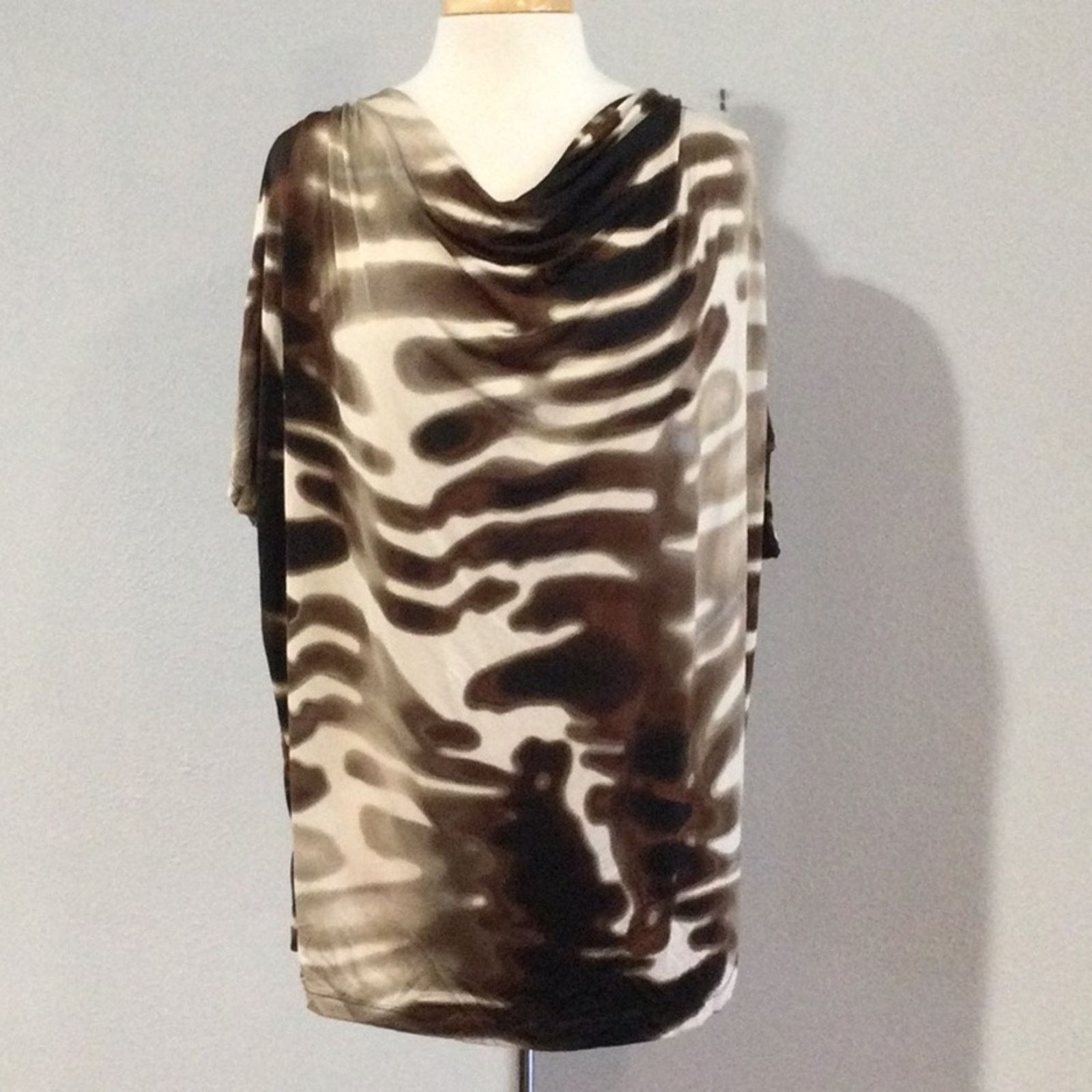 Worthington Worthington Stretch Animal Print Cowl Neck Blouse Size XL Size XL / US 12-14 / IT 48-50 - 1 Thumbnail