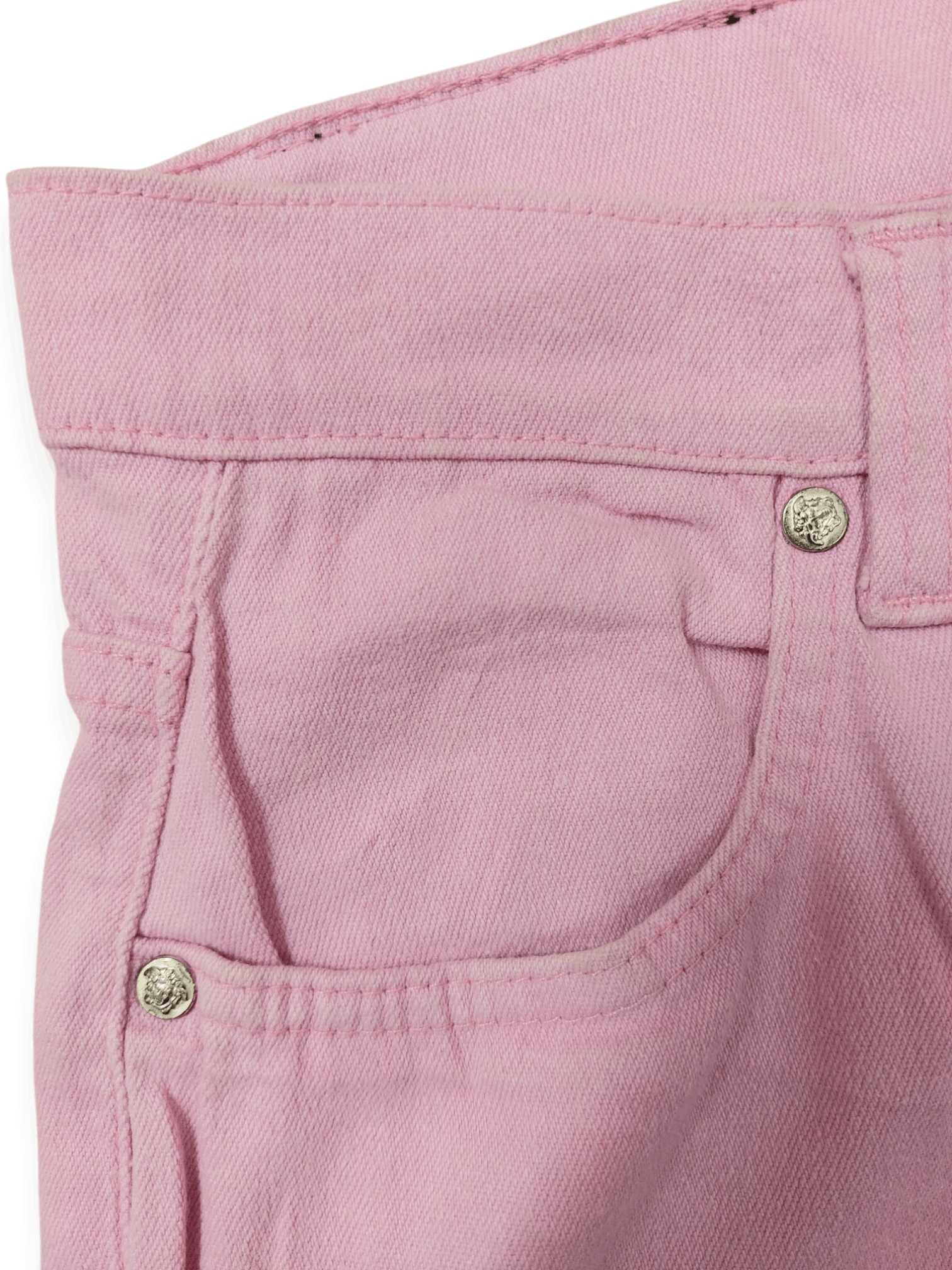 Versace 🔥 VTG 🔥 Versace Jeans Couture Pinky Denim Pants Size 29" - 9 Thumbnail