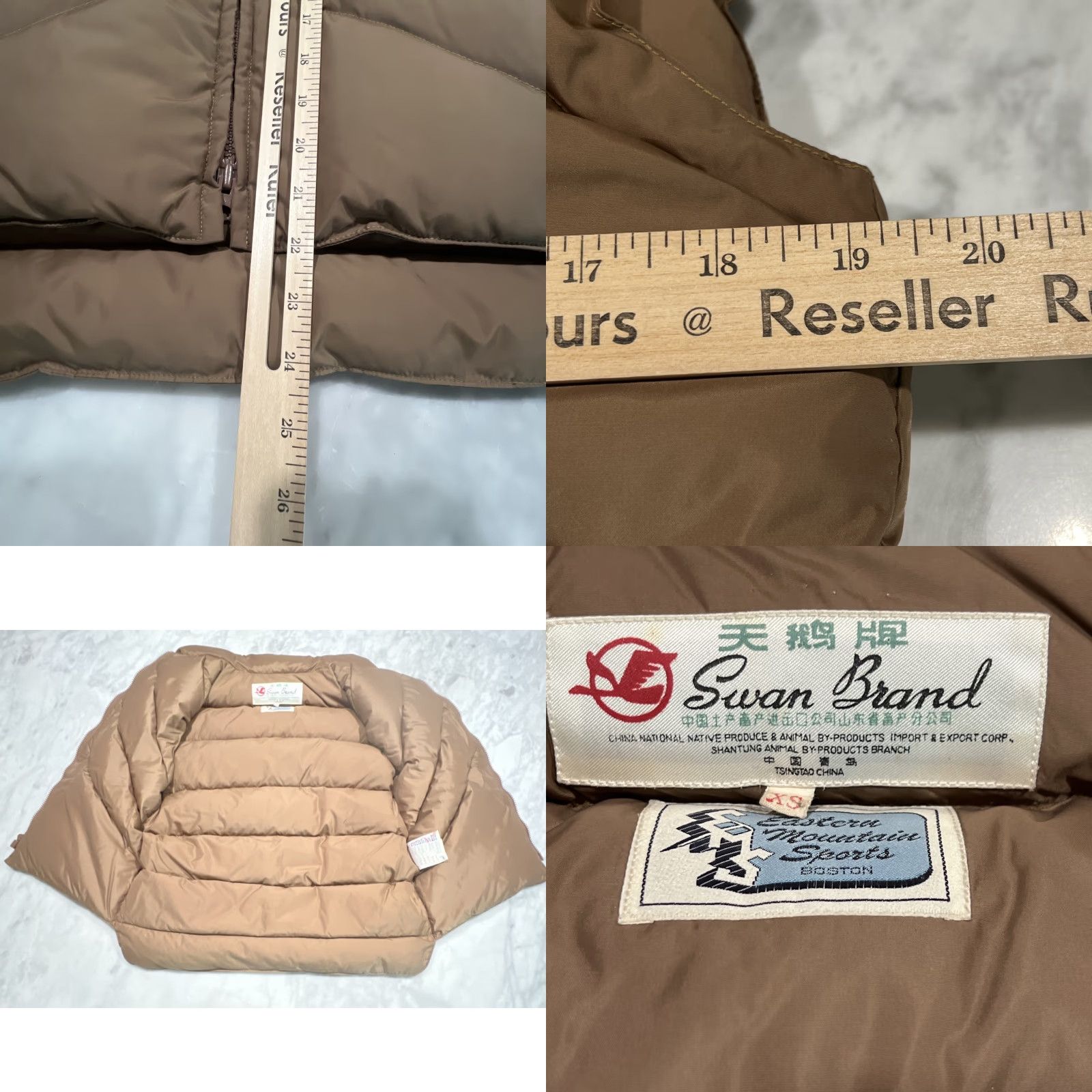 Eastern Mountain Sports VINTAGE Eastern Mountain Sports Down Filled Vest Men’s XS Brown Pockets Dbl Zip Size US XS / EU 42 / 0 - 8 Thumbnail