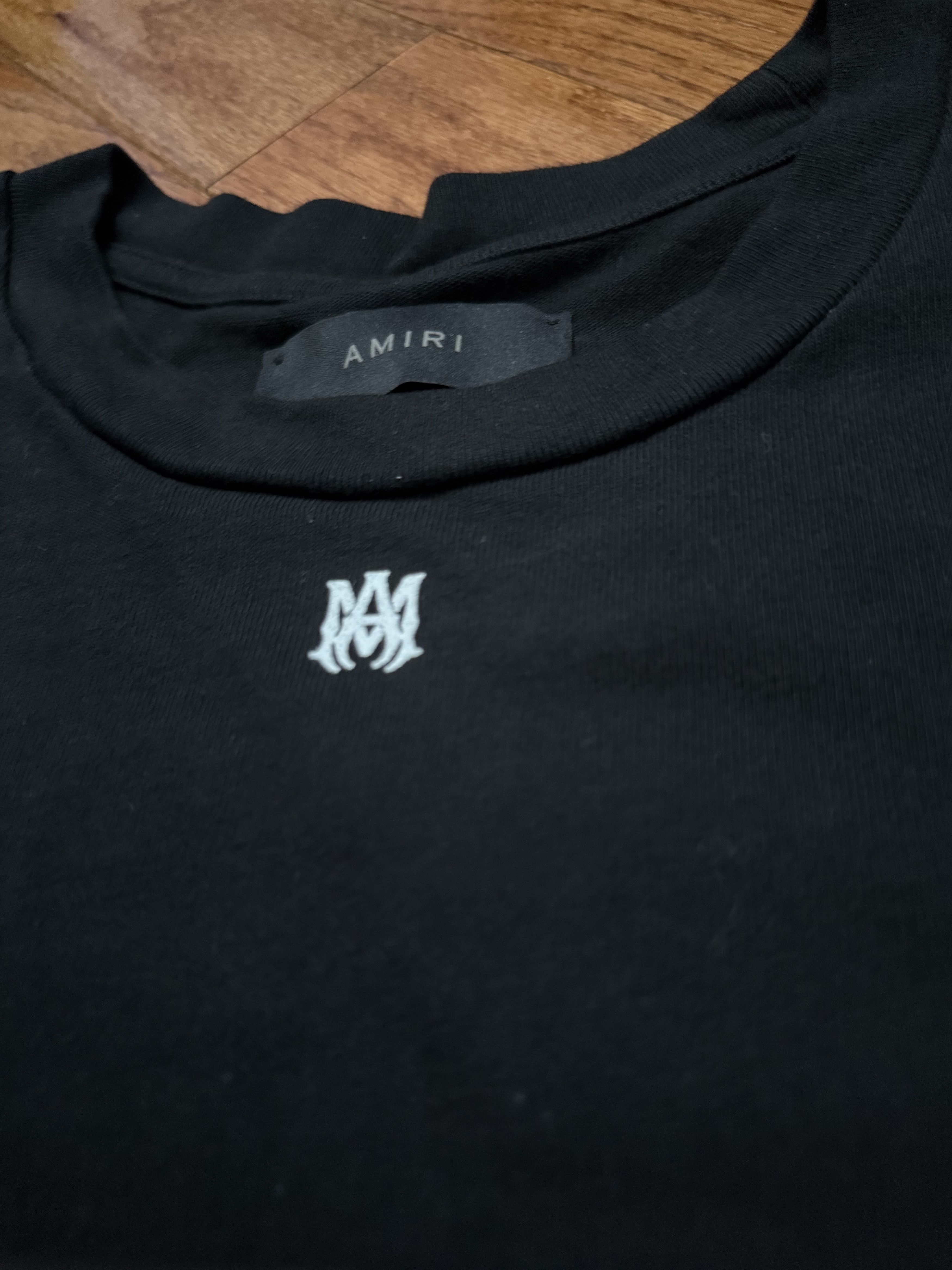 Amiri 22 Football Tee Black AMIRI Size US XL / EU 56 / 4 - 3 Thumbnail