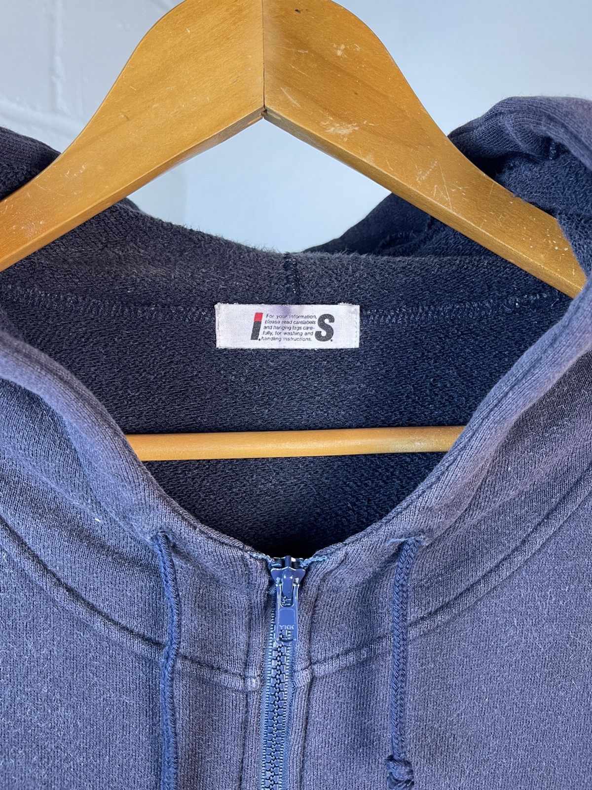 Final Home × Issey Miyake × Tsumori Chisato 80s Iconic Issey Miyake Care Label Zip Hoodie Size US L / EU 52-54 / 3 - 9 Thumbnail