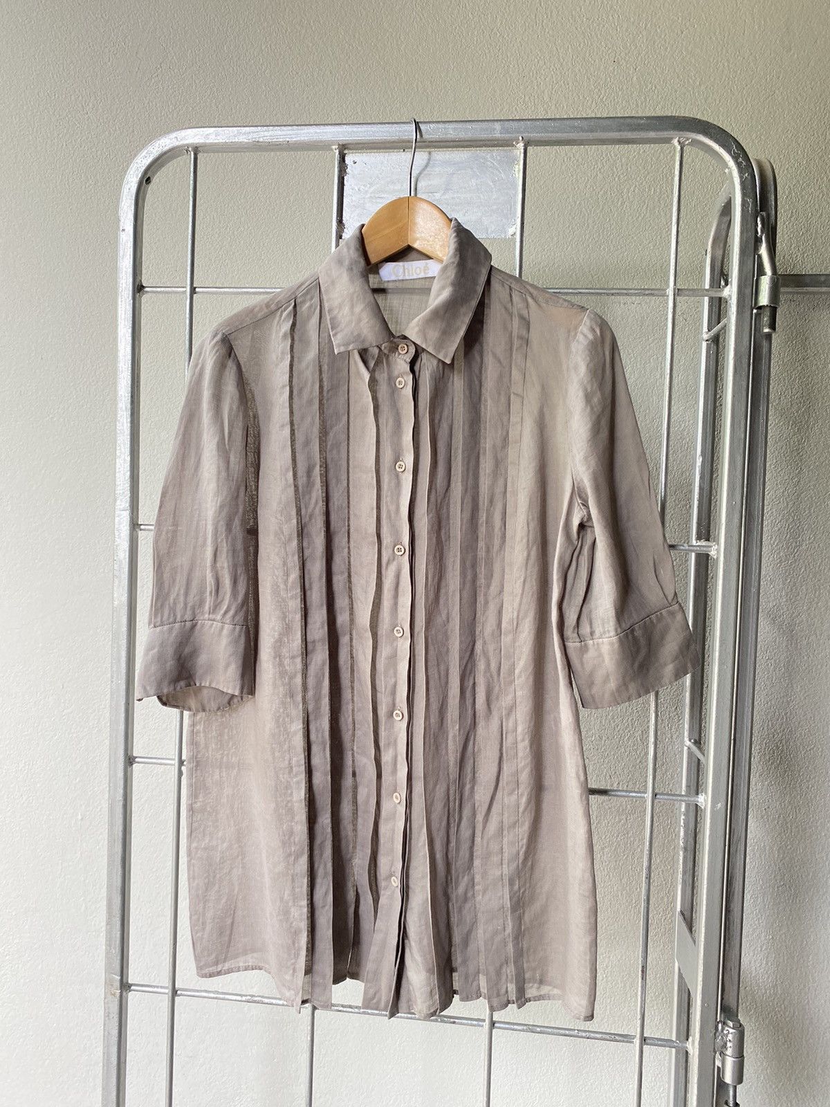 Chloe Chole brow pleated shirt Size M / US 6-8 / IT 42-44 - 12 Thumbnail