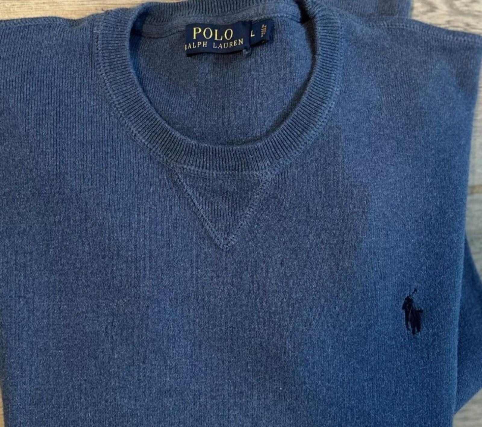 Polo Ralph Lauren Polo Ralph Lauren Sweater Blue Pony Casual Pullover Sweater Size US L / EU 52-54 / 3 - 3 Thumbnail