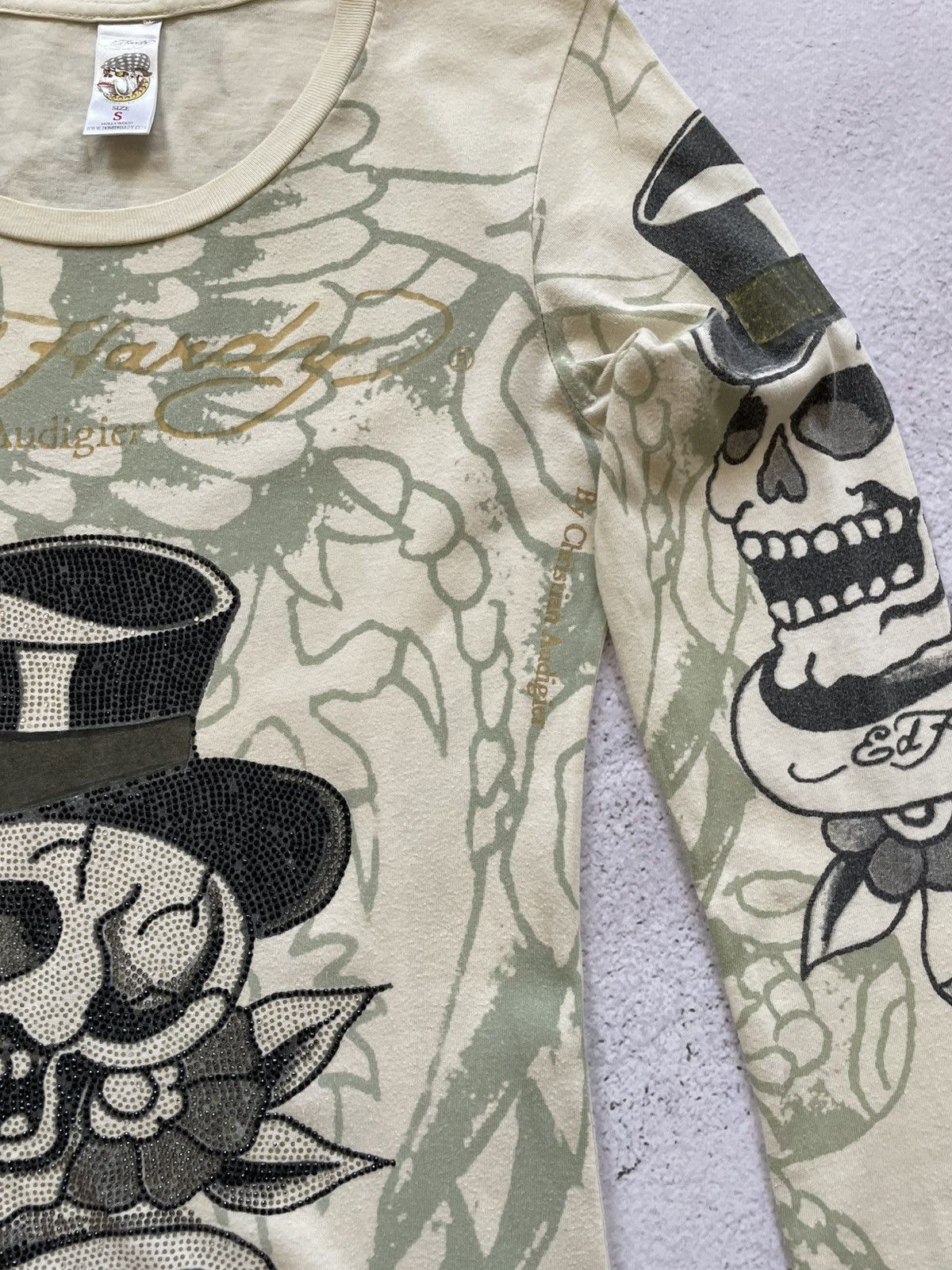 Christian Audigier × Ed Hardy Ed Hardy By Christian Audigier Ed Hardy Skull in Top Hat Size S / US 4 / IT 40 - 10 Thumbnail