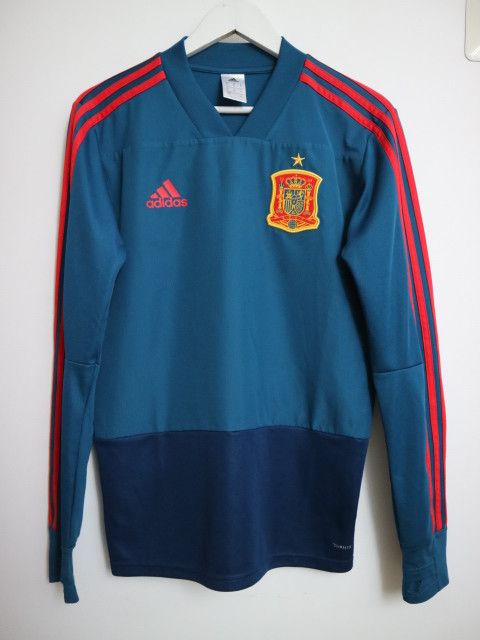 Adidas Adidas Spain 2018-19 Long Sleeve Adidas Training Top XS Size US XS / EU 42 / 0 - 1 Thumbnail