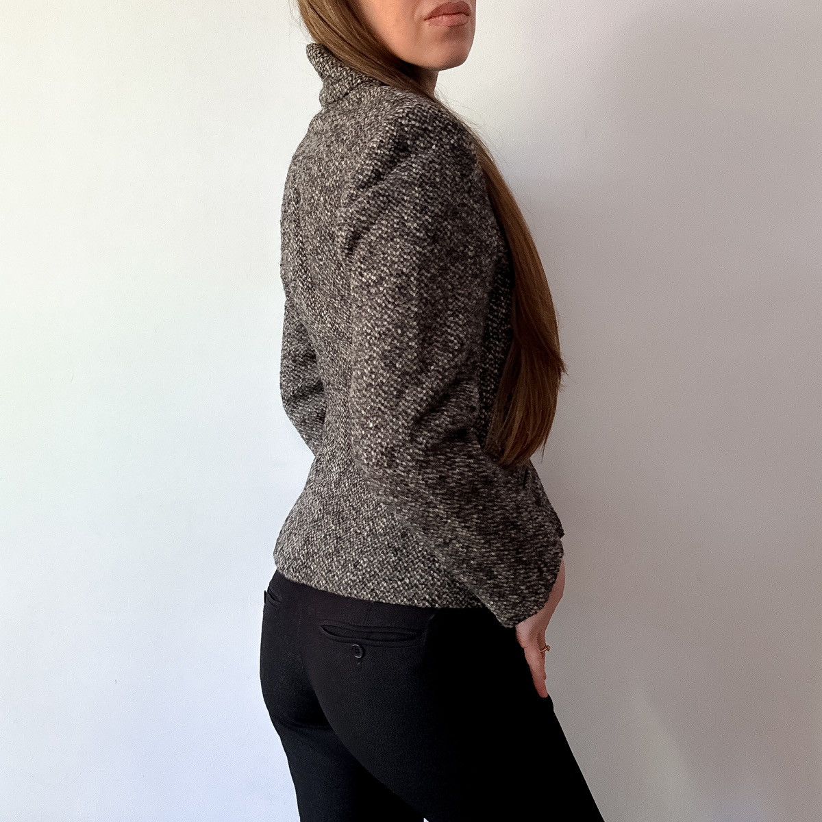 Jean Paul Gaultier Rare Jean Paul Gaultier Tweed fitted boucle wool blazer Y2K Size S / US 4 / IT 40 - 3 Thumbnail