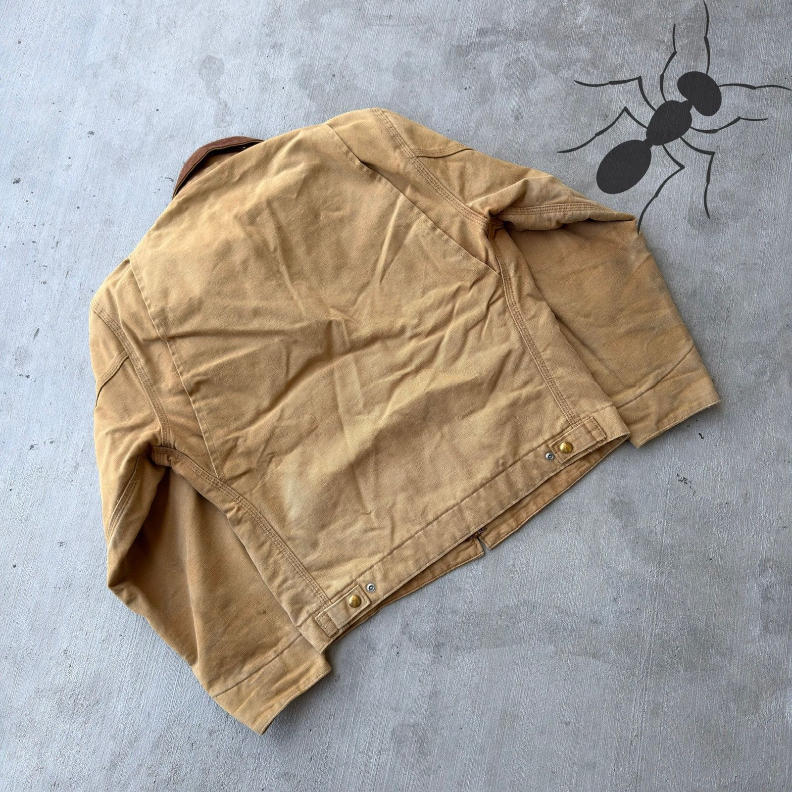 Carhartt × Vintage Carhartt faded brown detroit work wear jacket Size US S / EU 44-46 / 1 - 6 Thumbnail
