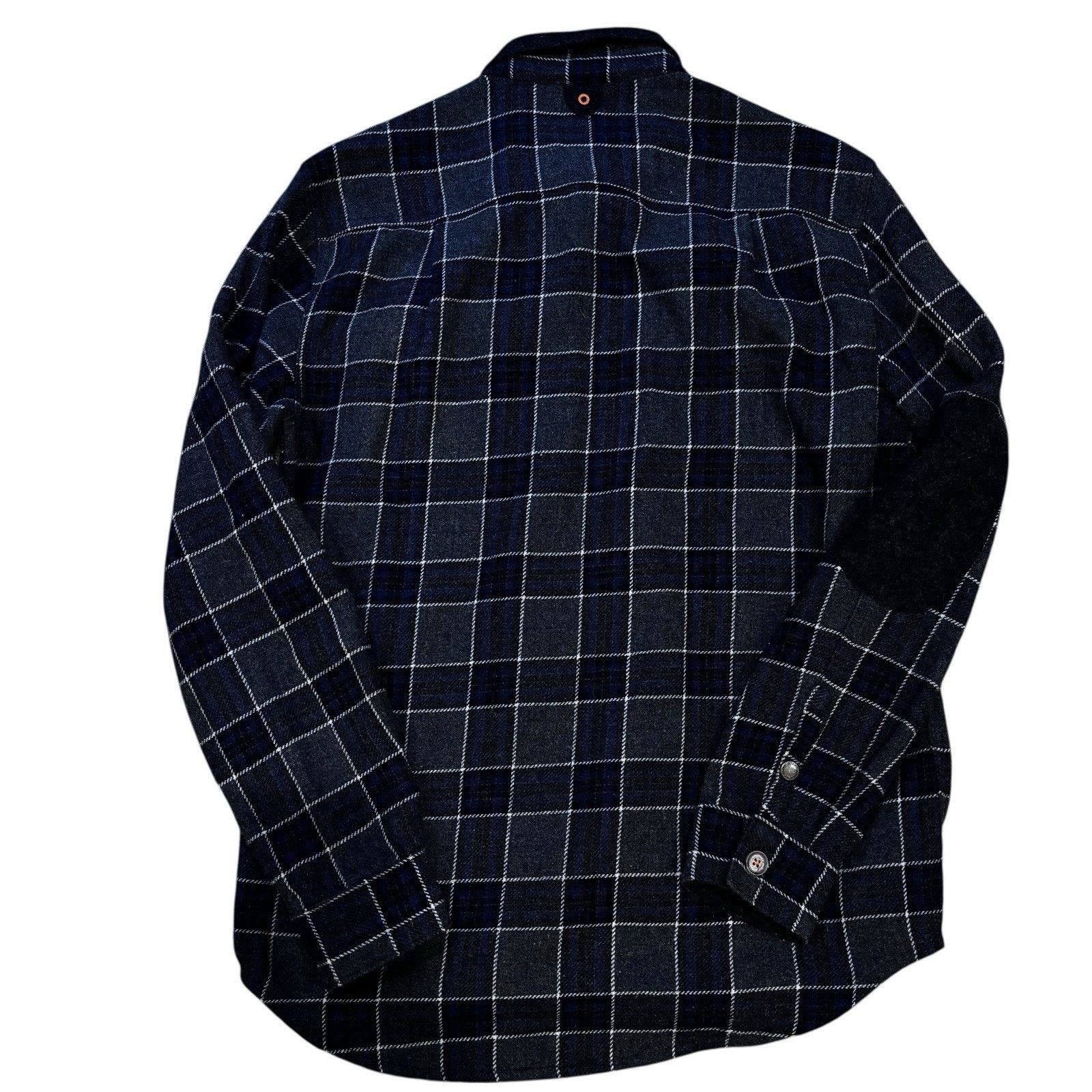 Roark ROARK Nordsman Gray Black Plaid Check Button Up Men's Medium Size US M / EU 48-50 / 2 - 3 Thumbnail