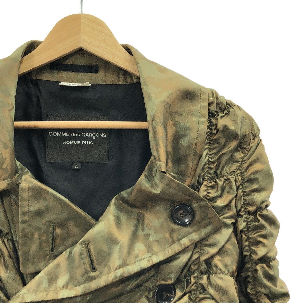 Comme des Garcons Homme Plus Comme des Garcons Homme Plus S19 Camo Shirring Jacket PCC005 Size US L / EU 52-54 / 3 - 2 Thumbnail