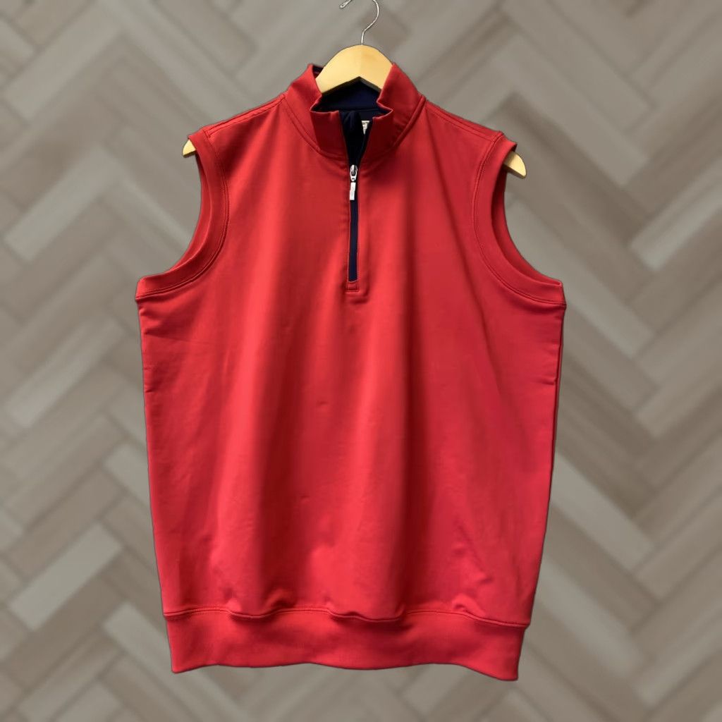 Vintage Carnoustie Men’s Red Vest 1/4 Zip Golf Sweater S Size US S / EU 44-46 / 1 - 1 Thumbnail