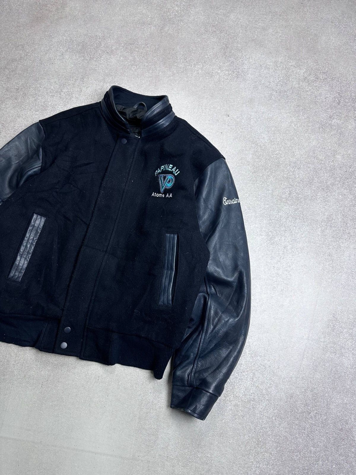 Alpha Industries Vintage 90s Papineau Bomber Leather Jacket M Size US M / EU 48-50 / 2 - 3 Thumbnail