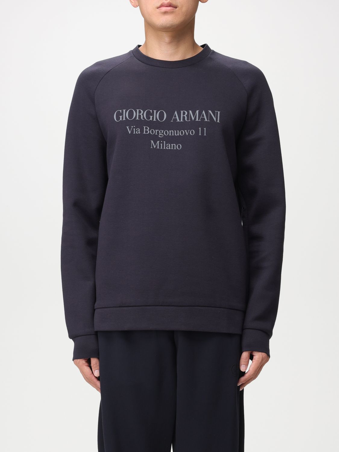 image of Giorgio Armani Sweater Men Navy (Size Small)