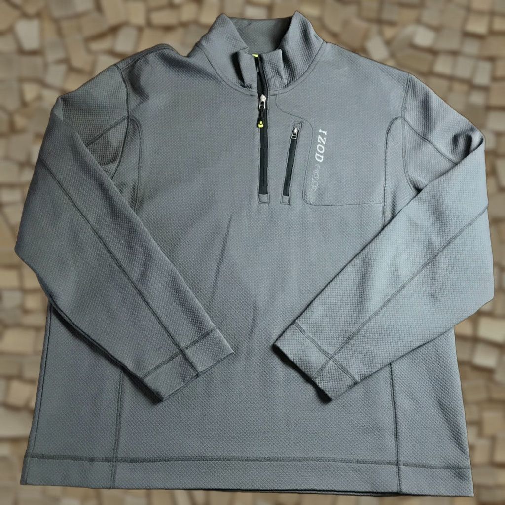 Izod IZOD Sweatshirt Men’s Size XXL Gray Golf Perform X Quarter Zip Activewear Size US XXL / EU 58 / 5 - 1 Thumbnail
